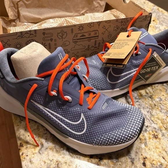 Nike | Shoes | Nike Blue And Orange Running Shoes | Poshmark